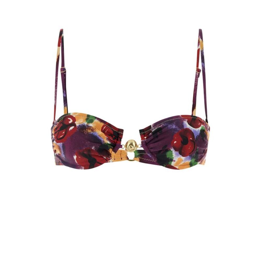 Reina Olga Women Printed Stretch Nylon Hammond Bikini Top